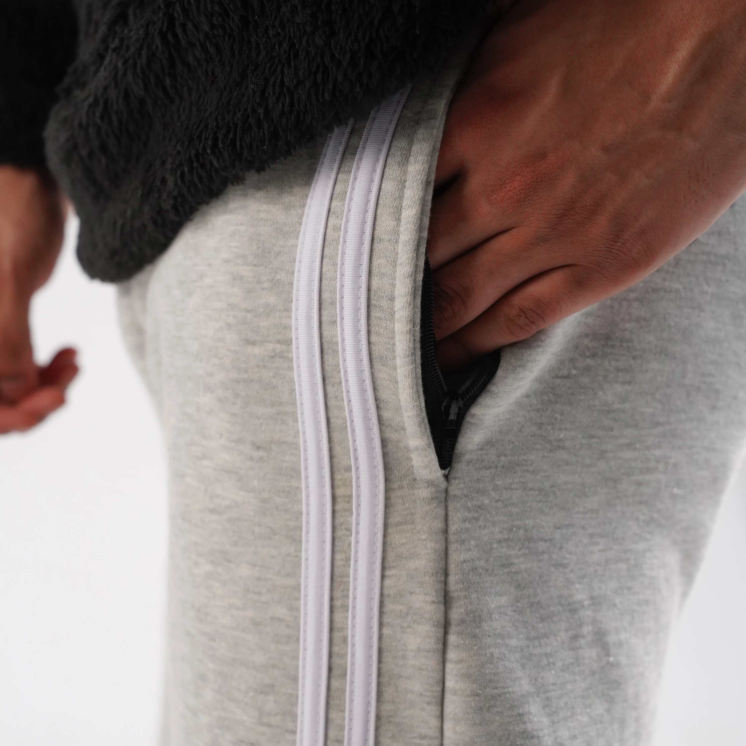 Grey Stripes Trousers (Fleece) - Image 4