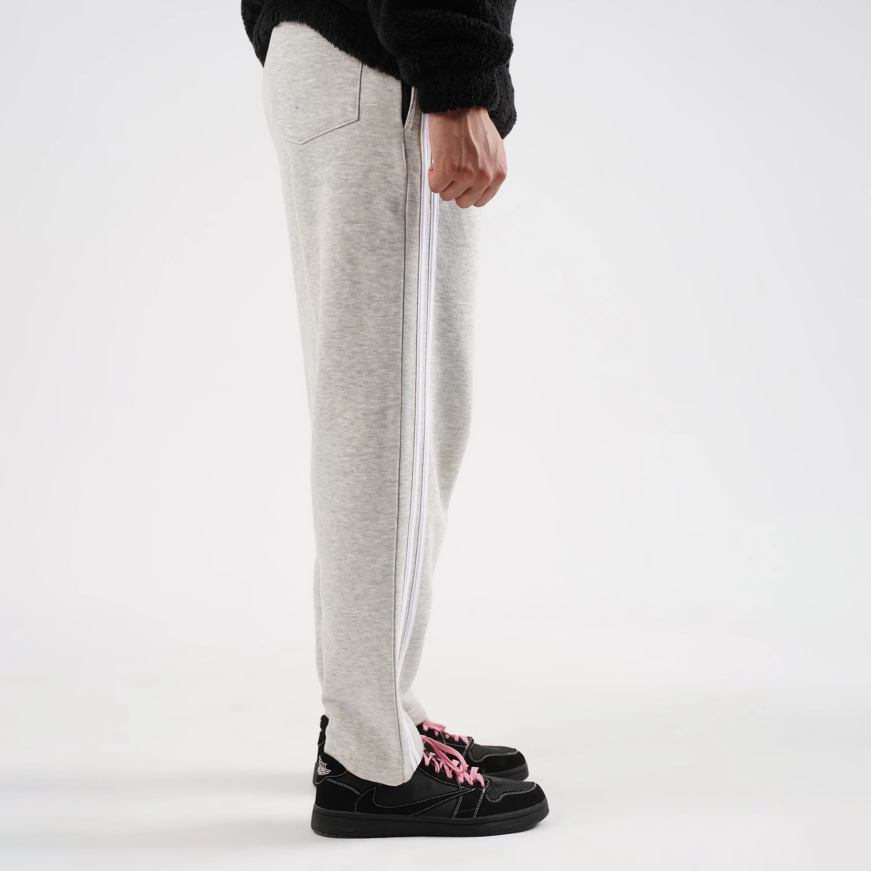 Grey Stripes Trousers (Fleece) - Image 5