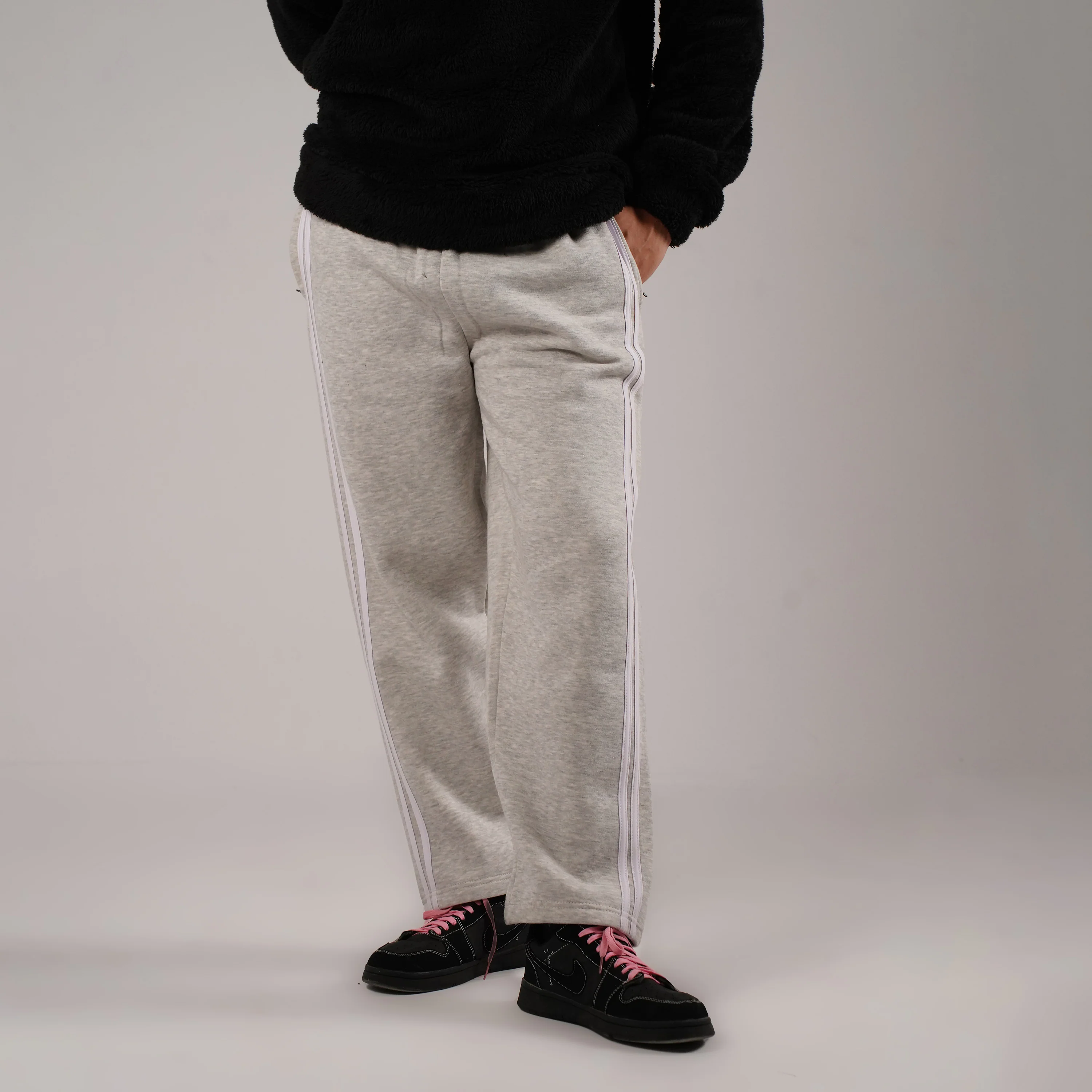 Grey Stripes Trousers (Fleece) - Image 6