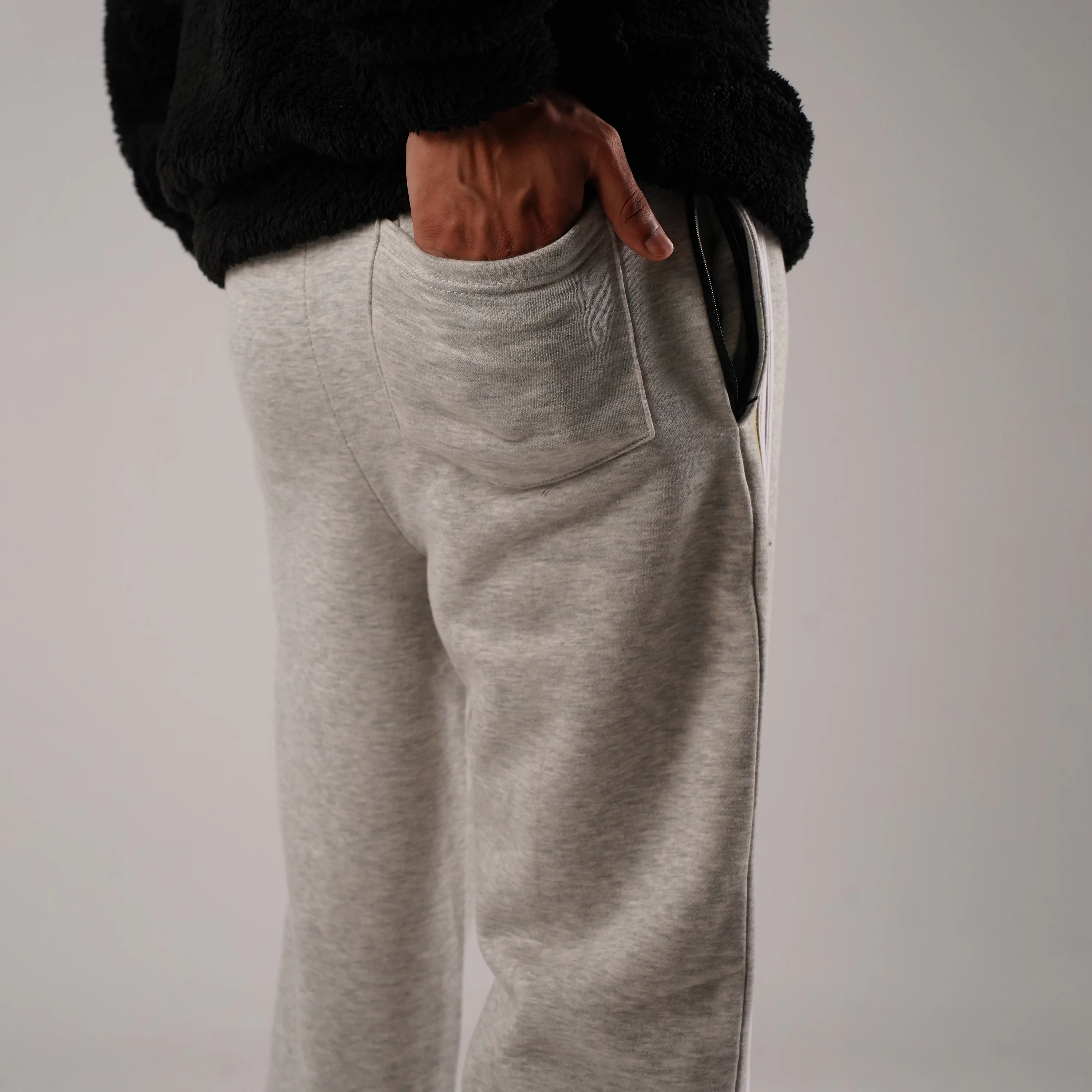 Grey Stripes Trousers (Fleece) - Image 7