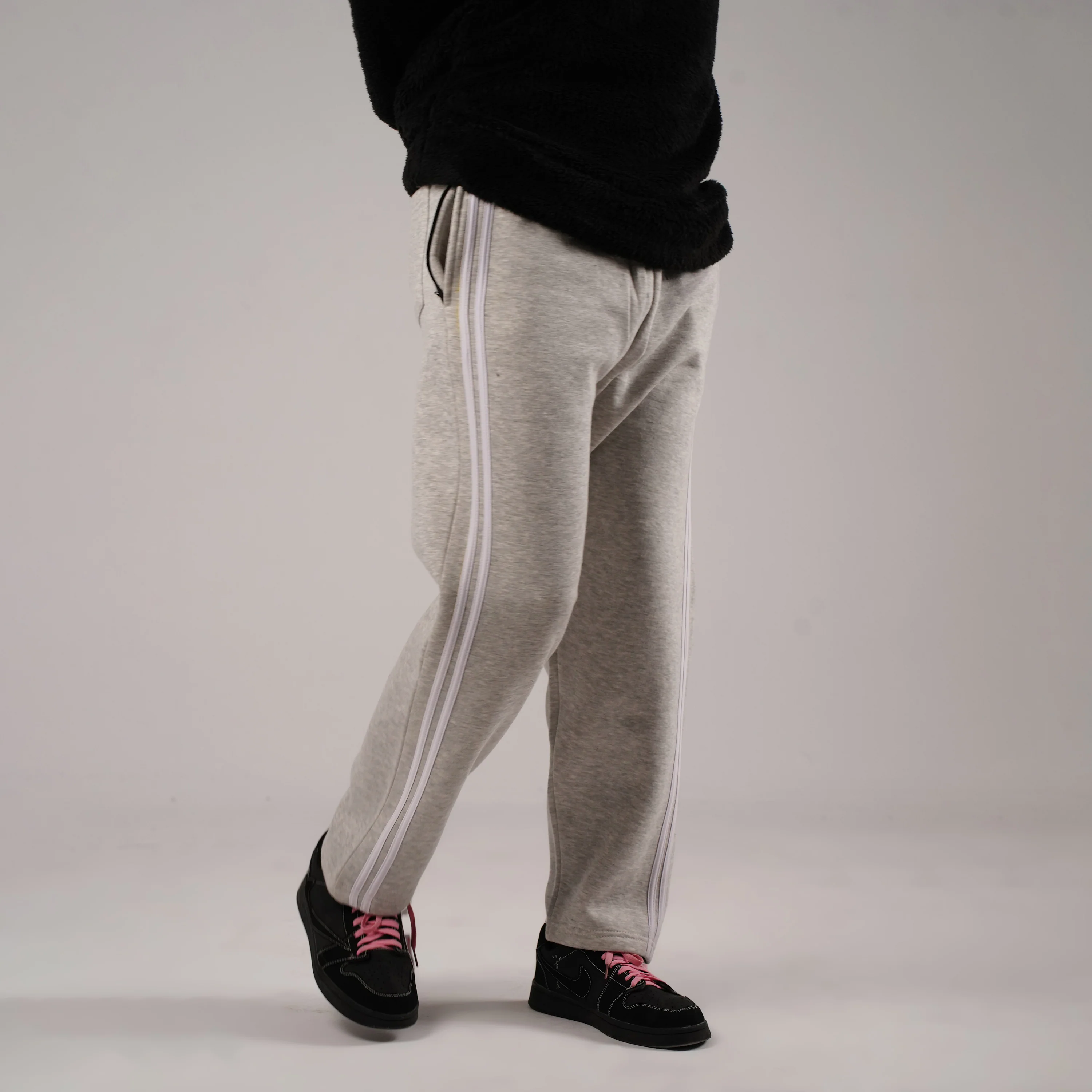 Grey Stripes Trousers (Fleece) - Image 9