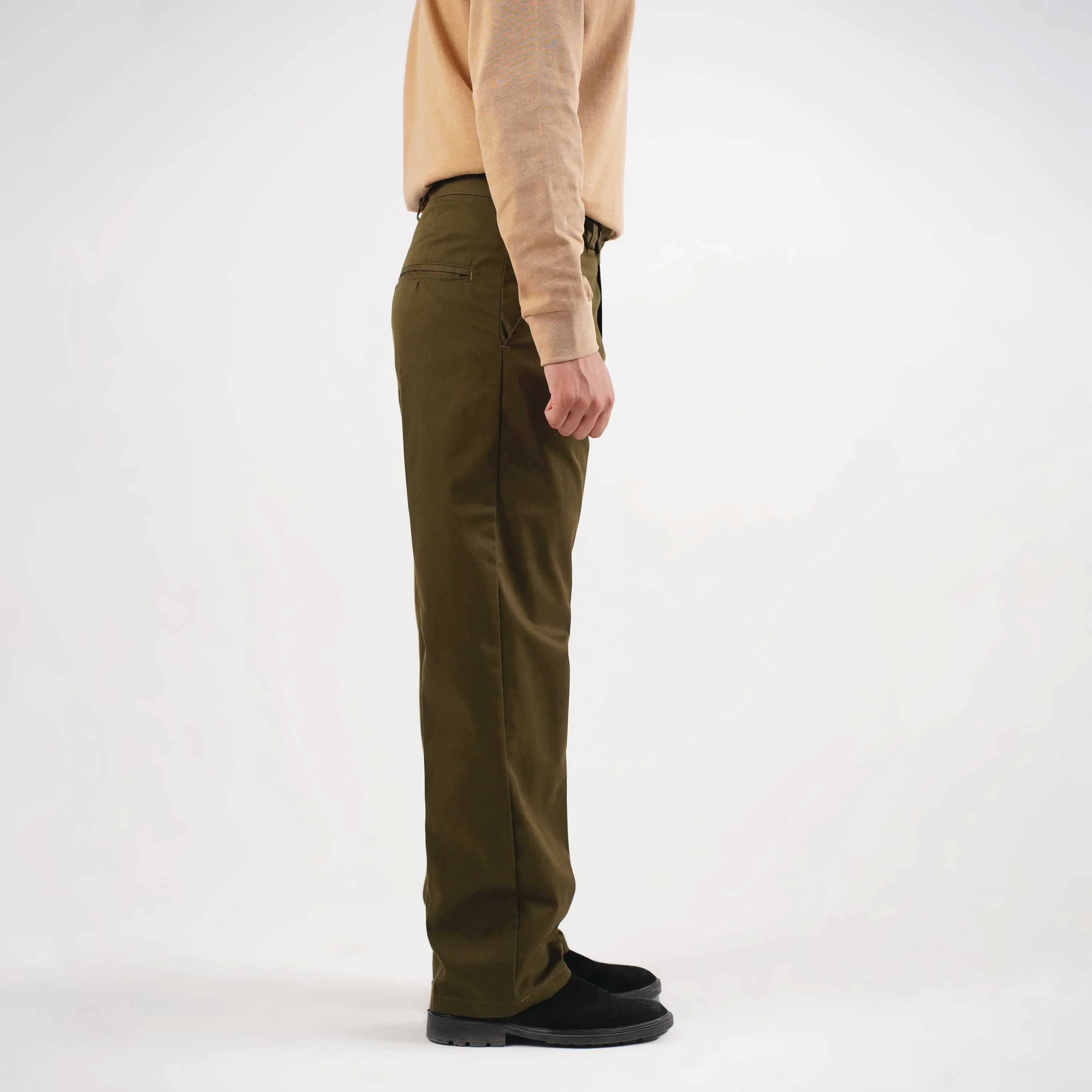 Old Money Olive Green Pants - Image 3