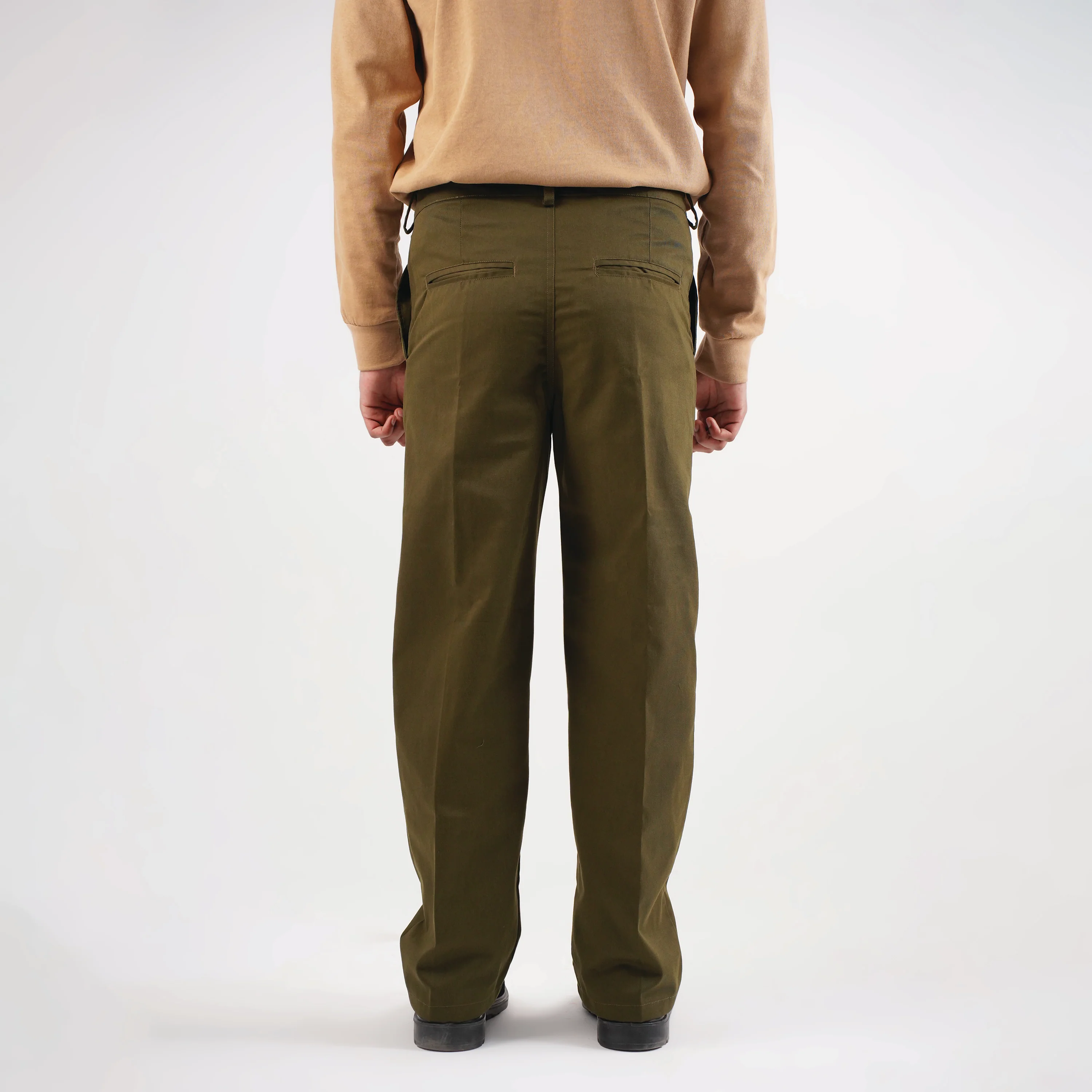 Old Money Olive Green Pants - Image 5