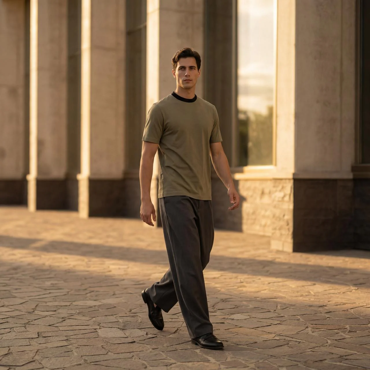 Classic Olive Summer T - Shirt - Image 5