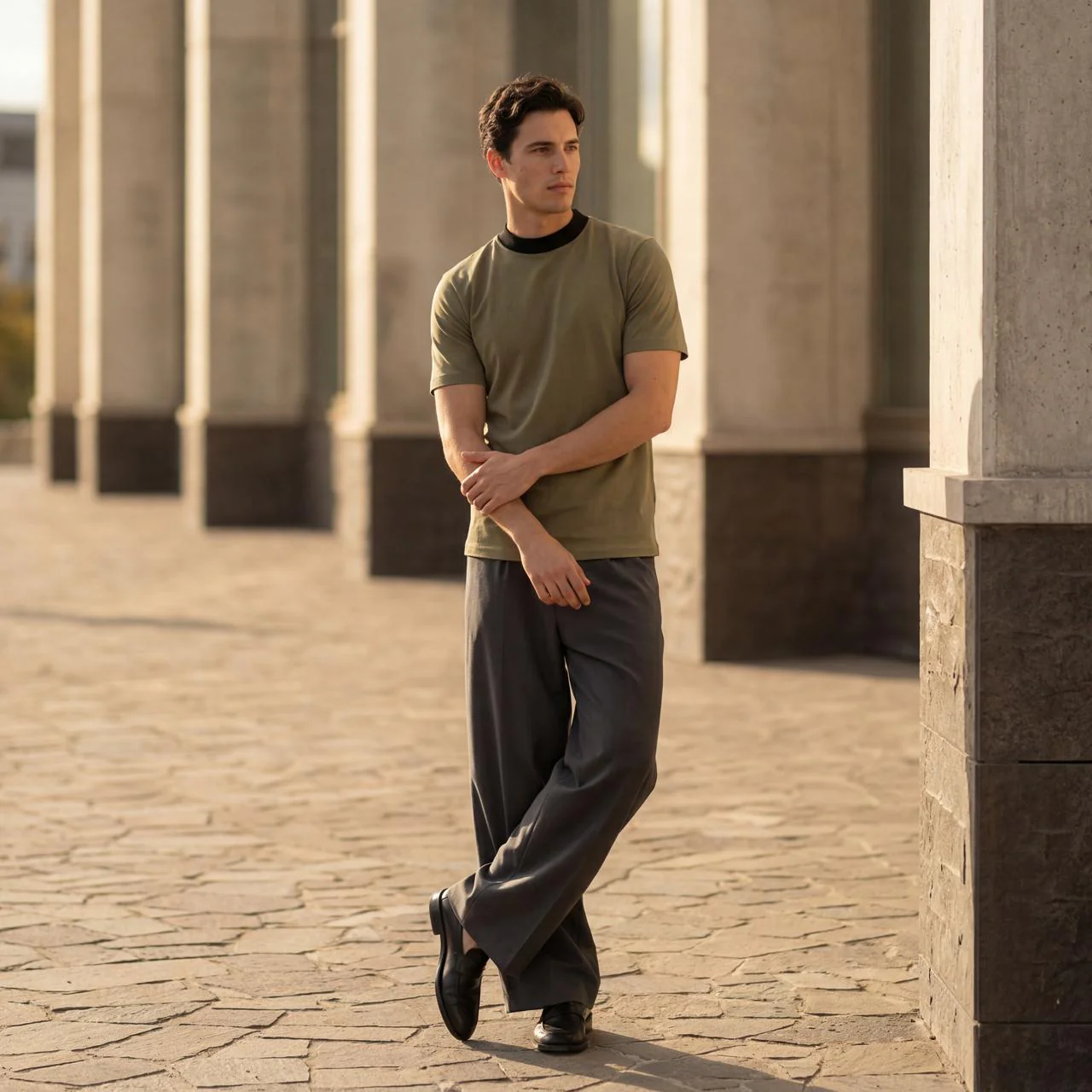 Classic Olive Summer T - Shirt - Image 6
